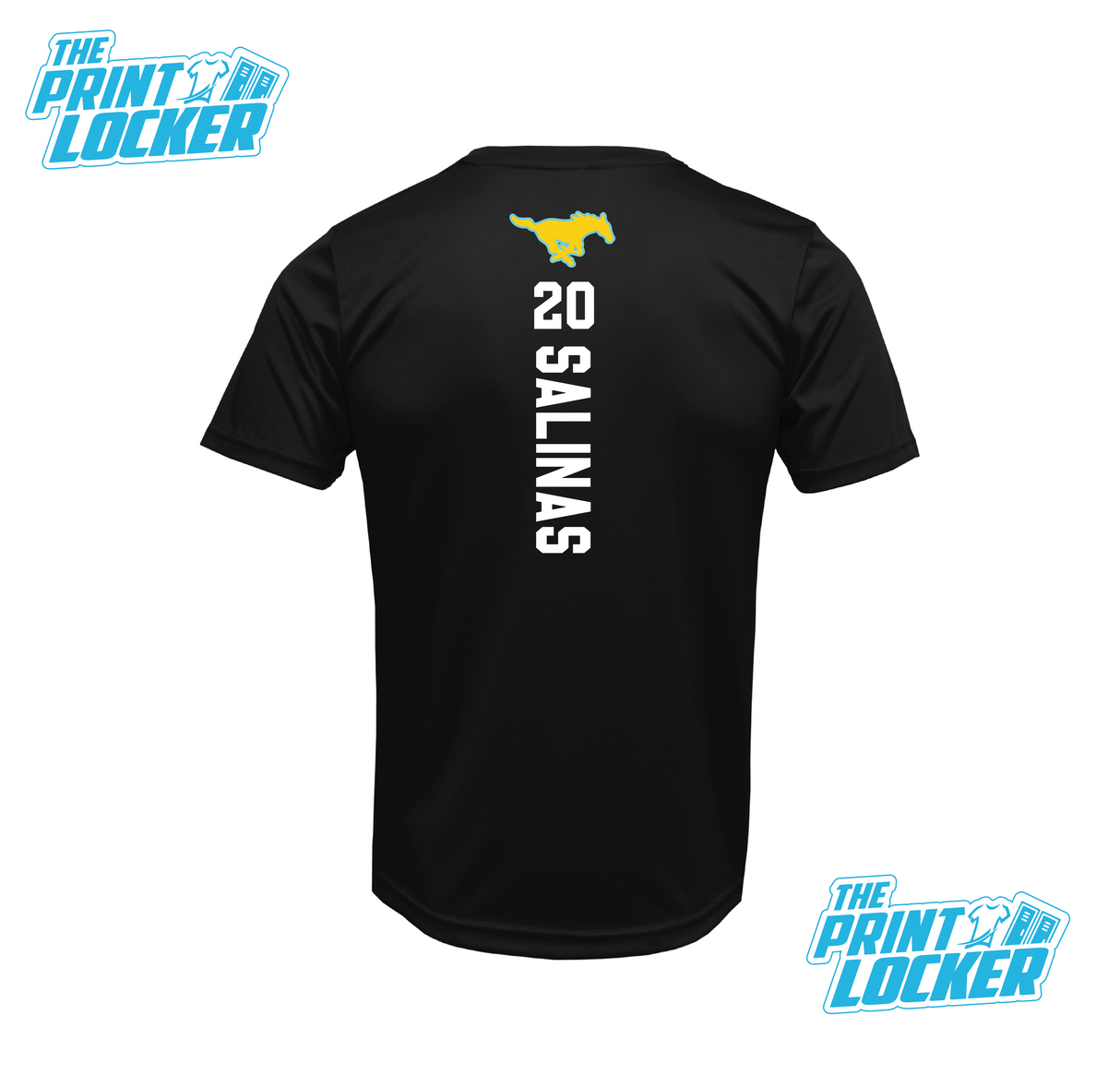 Mustangs Football Design Drifit Short Sleeve