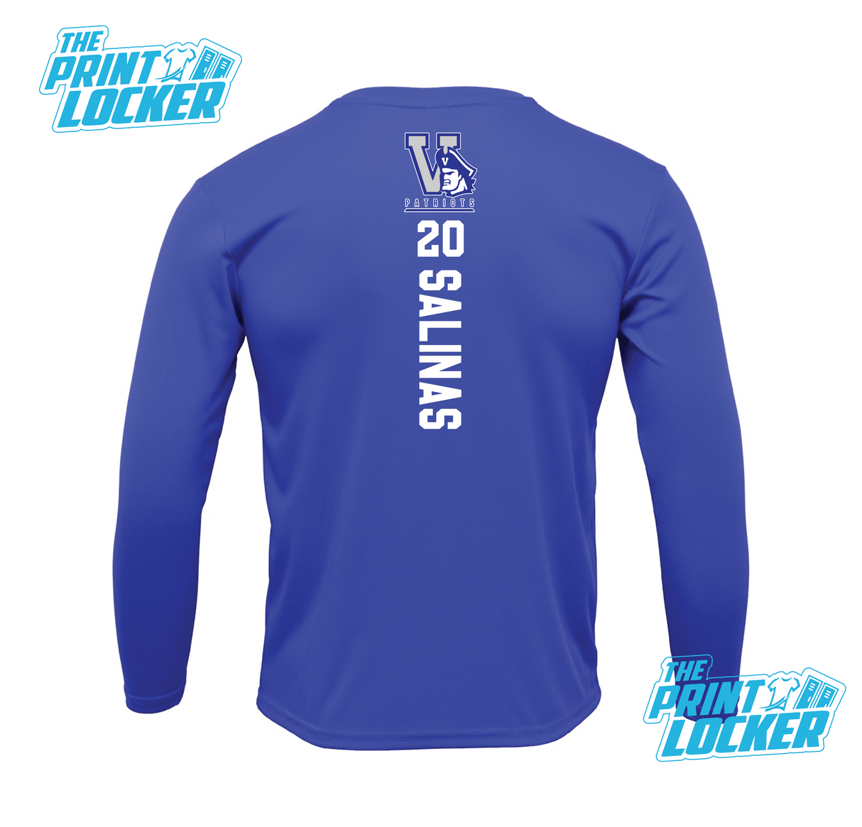 Patriots Football Design Drifit Long Sleeve