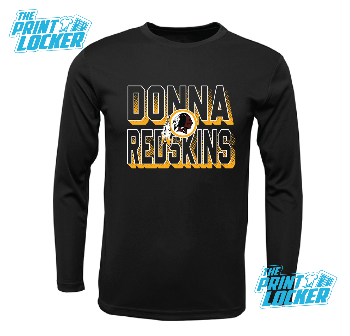 Redskins Halftone Design Drifit Long Sleeve