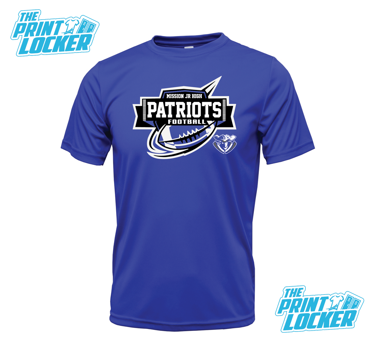 2024 Mission Jr High Patriots Football Drifit Short Sleeve