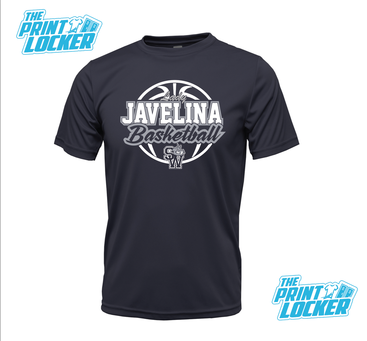 2024 PSJA SW Lady Javelina Basketball Navy Drifit Short Sleeve