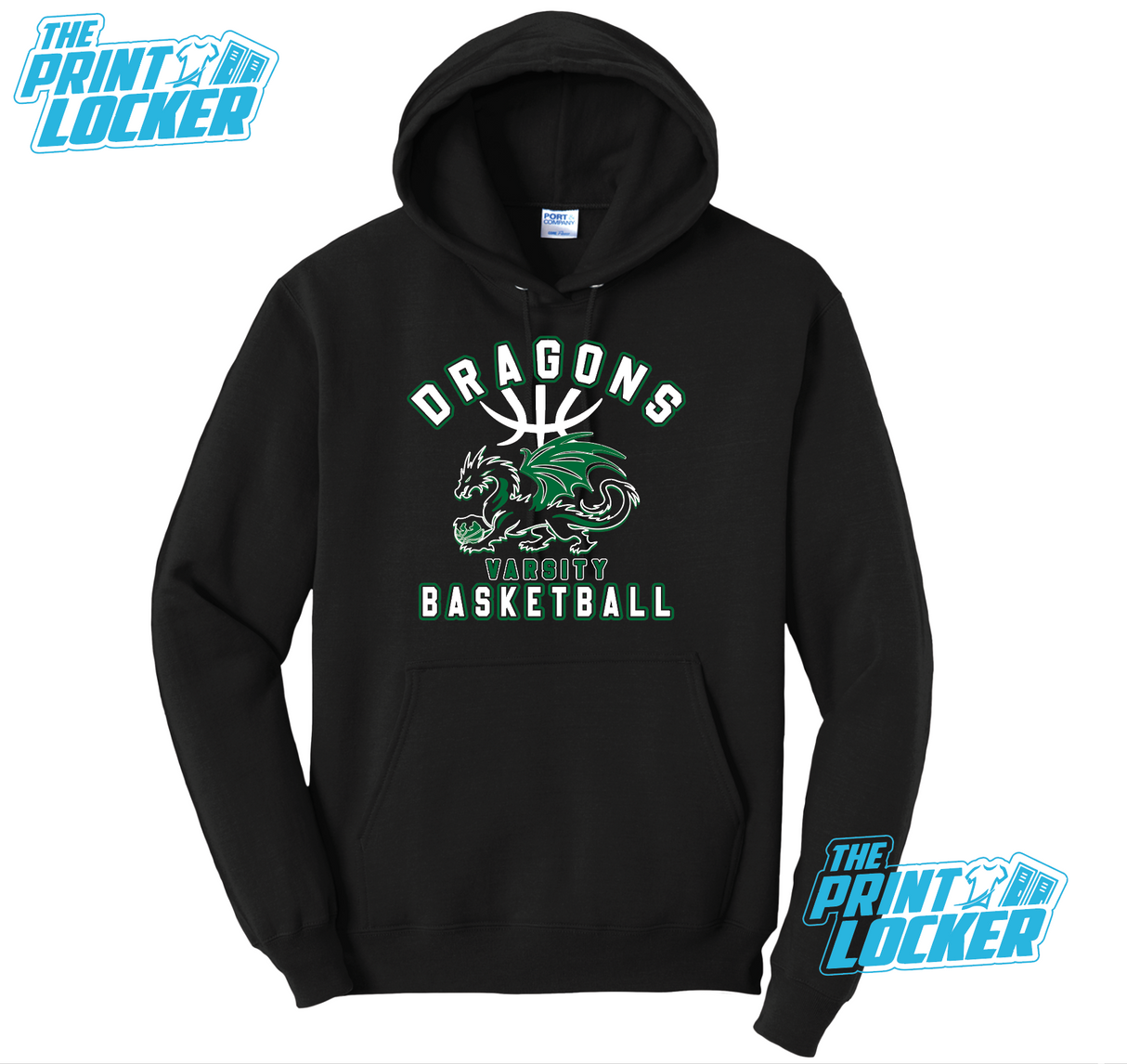 Dragons Varsity Basketball Hoodie Adult sizes