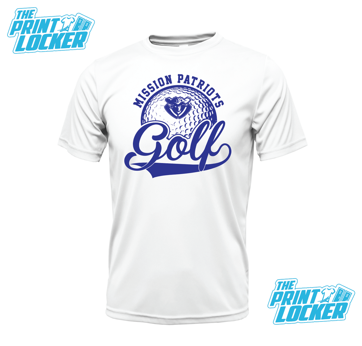 Mission Jr High Patriots Golf Drifit Short Sleeve