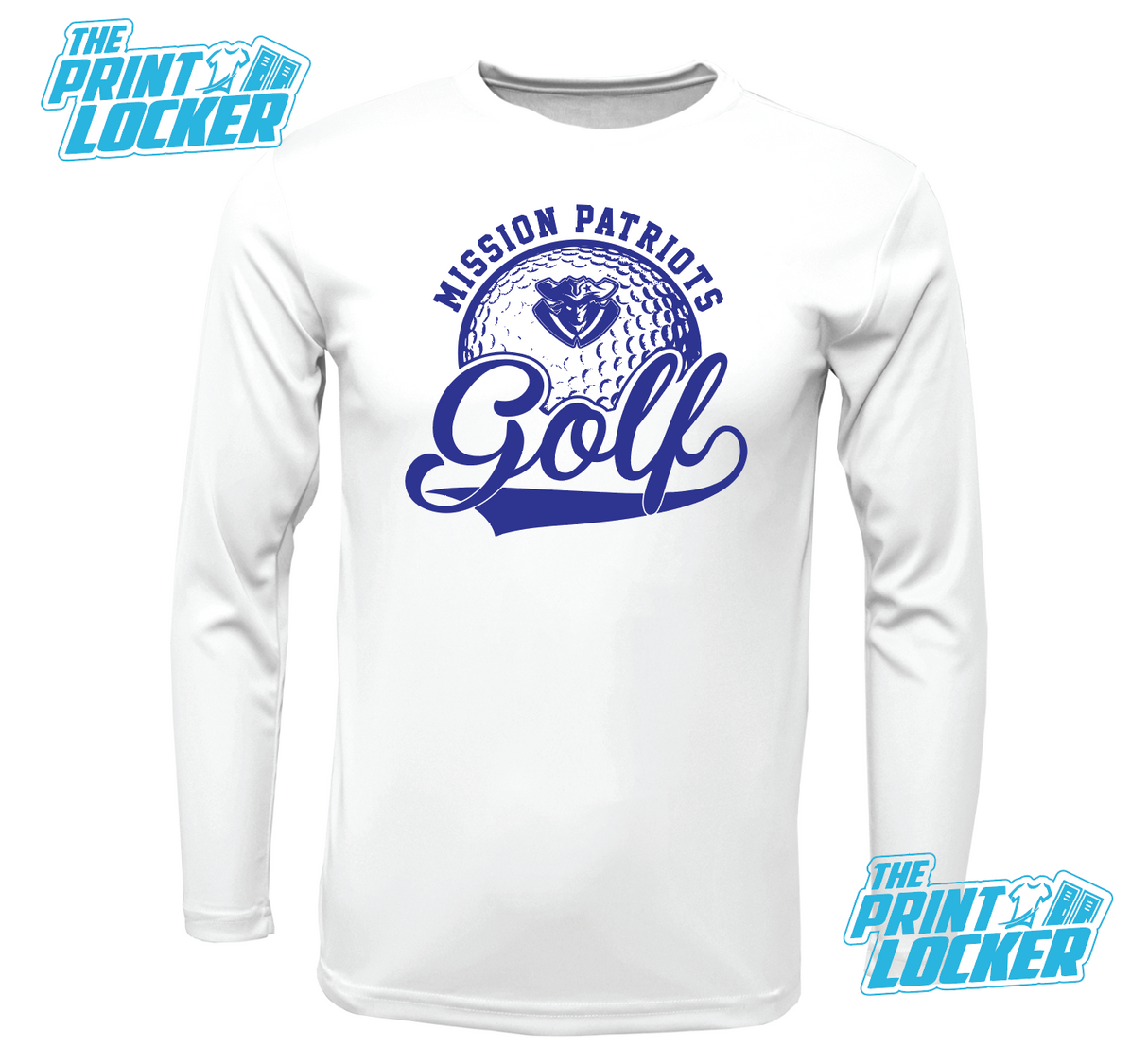 Mission Jr High Patriots Golf Drifit Long Sleeve