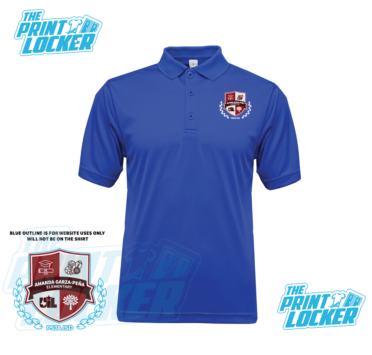 Amanda Garza-Pena Elementary Drifit Polo