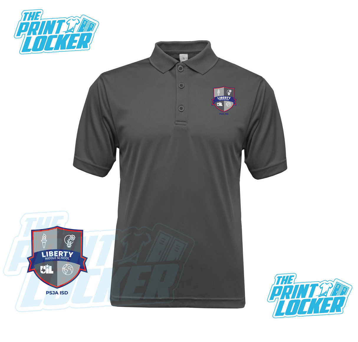 Liberty Middle School Drifit Polo