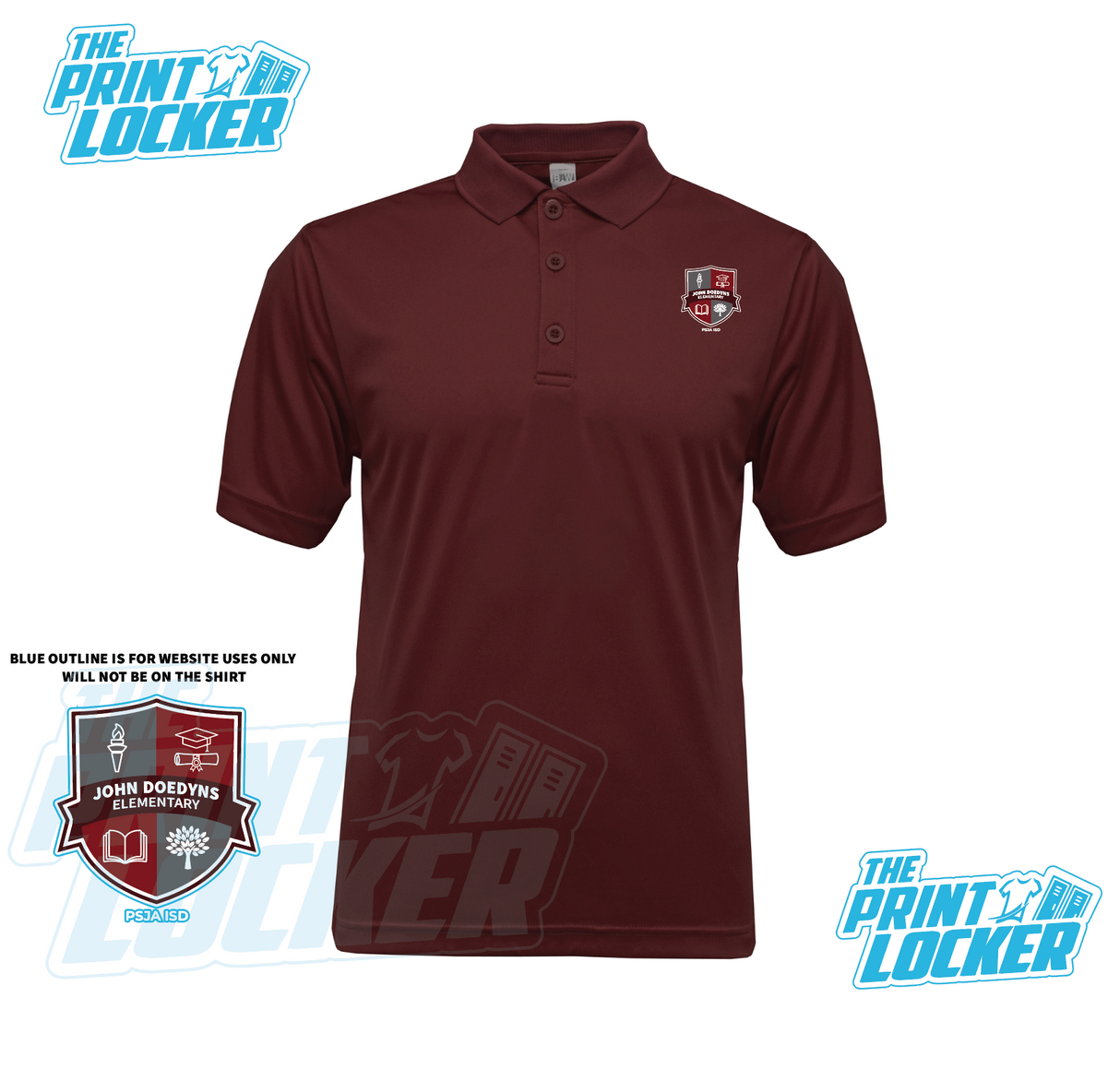 John Doedyns Elementary Drifit Polo