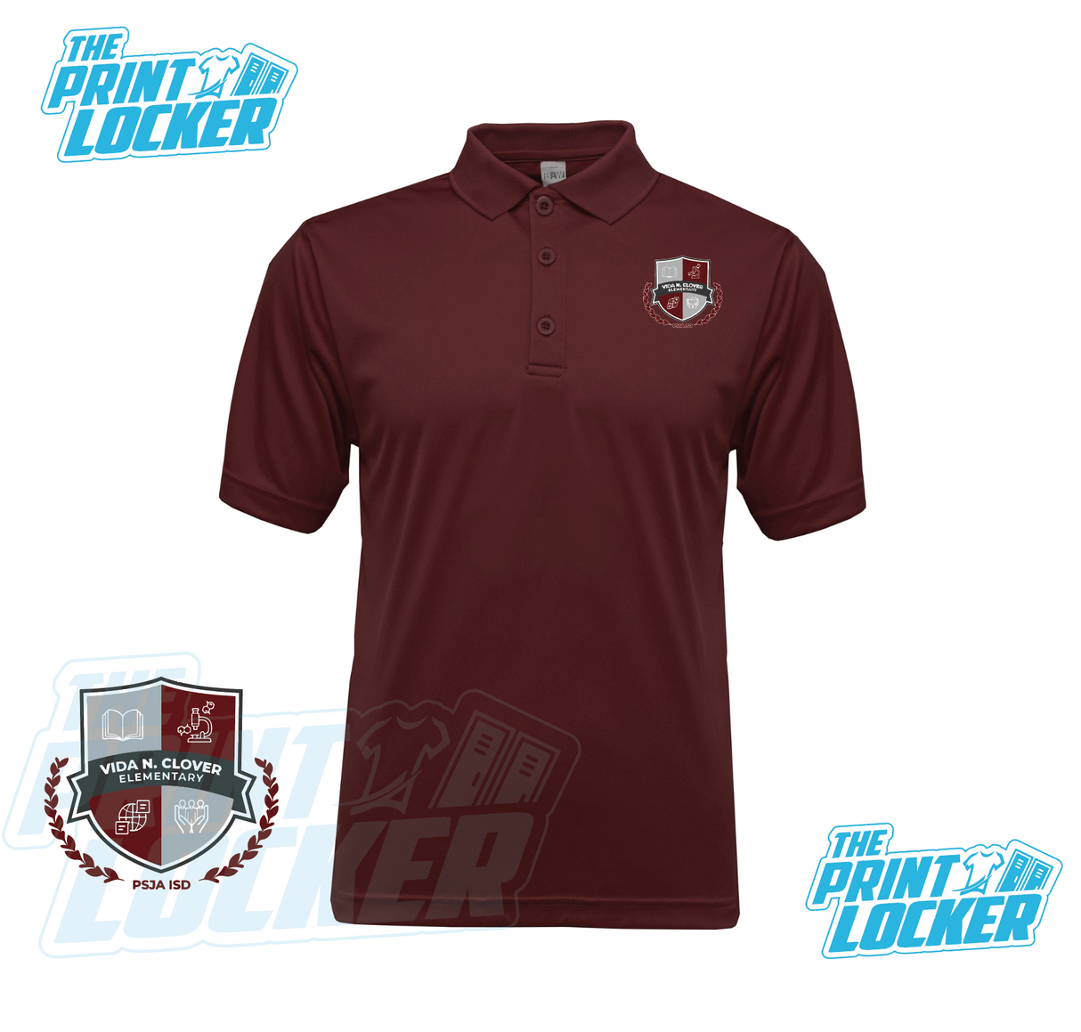 Vida N. Clover Elementary Drifit Polo