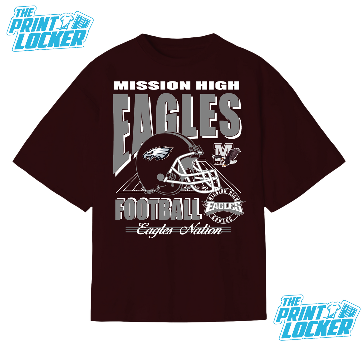 Eagles Football Graphic Classic Tee
