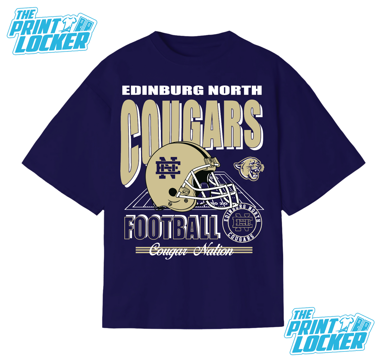 Cougars Football Graphic Classic Tee