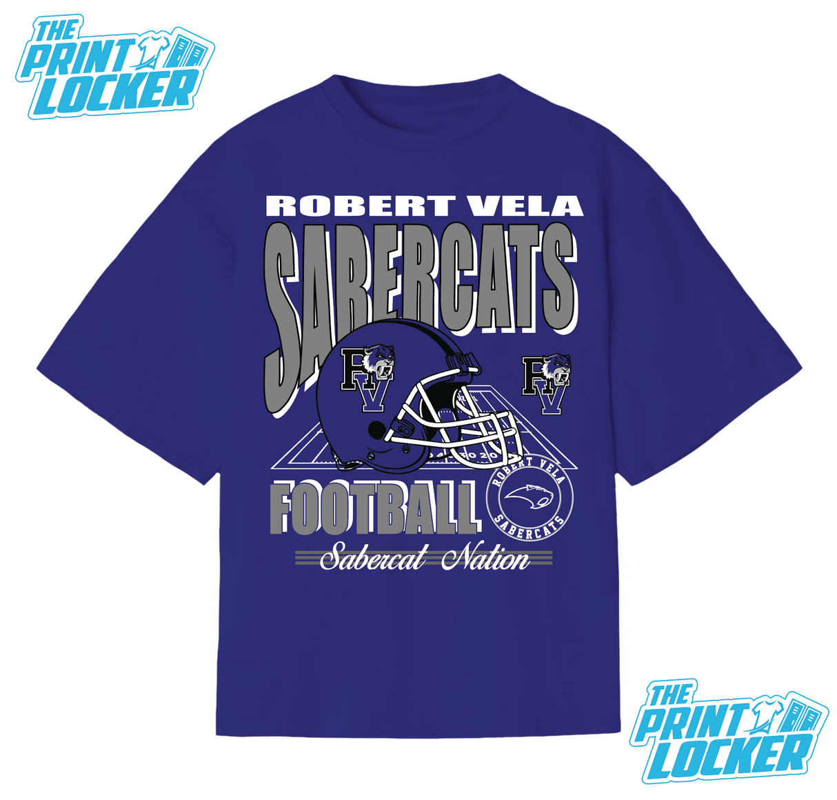 Sabercats Football Graphic Classic Tee