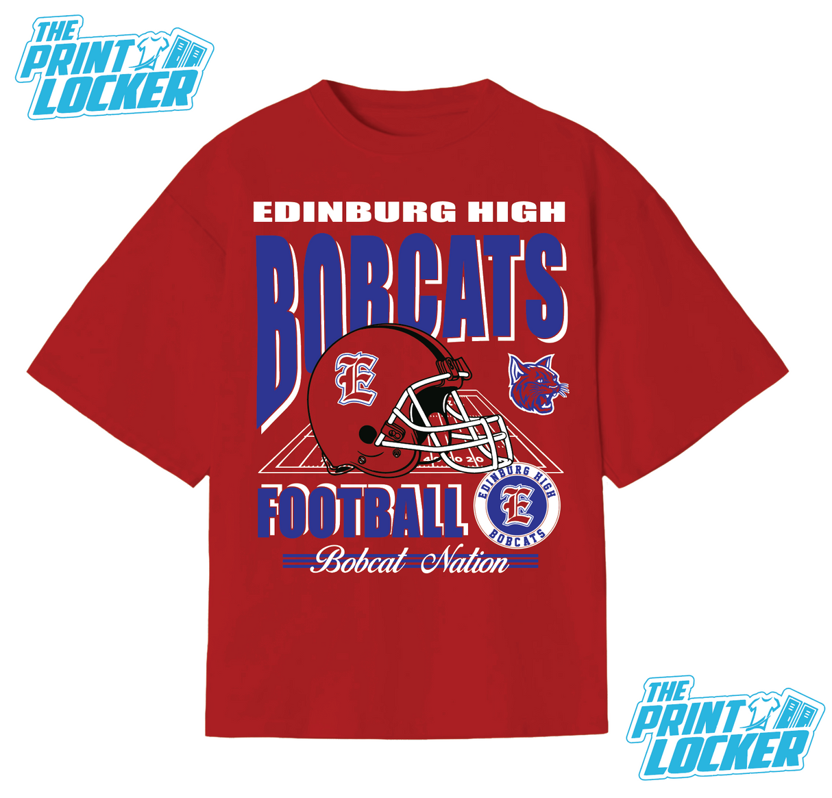 Bobcat Football Graphic Classic Tee