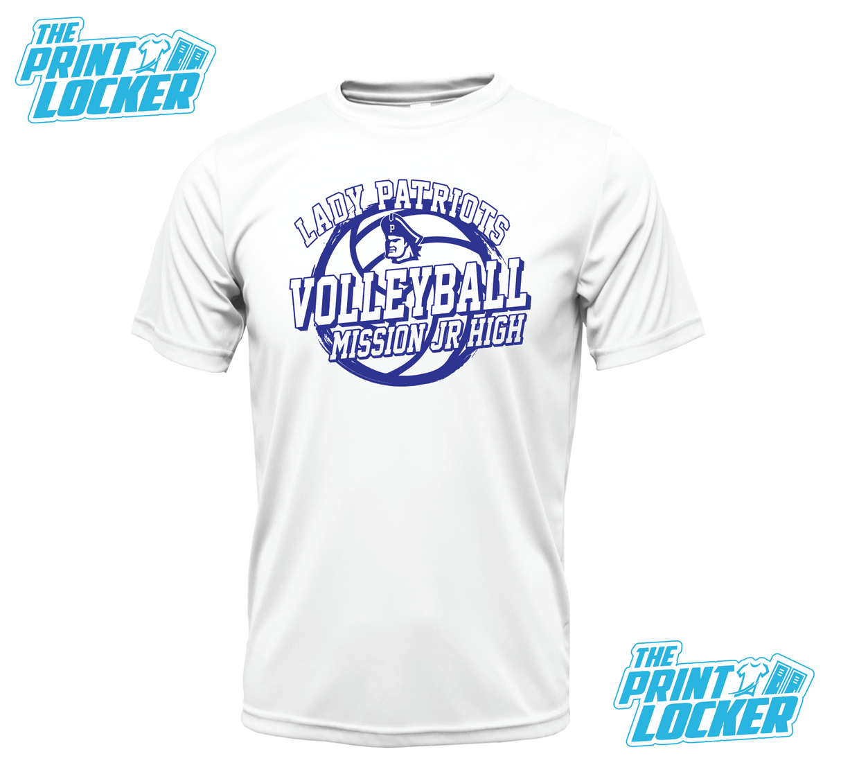 Mission Jr High Lady Patriots 2025 Volleyball Drifit Short Sleeve
