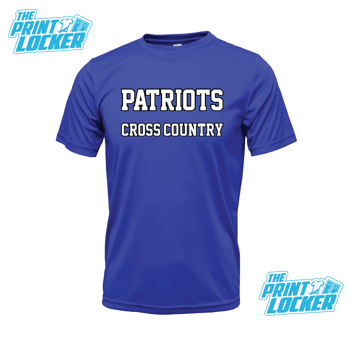 2025 Mission Jr High Patriots Cross Country Drifit Short Sleeve