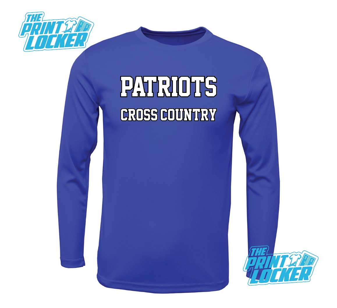 2025 Mission Jr High Patriots Cross Country Drifit Long Sleeve