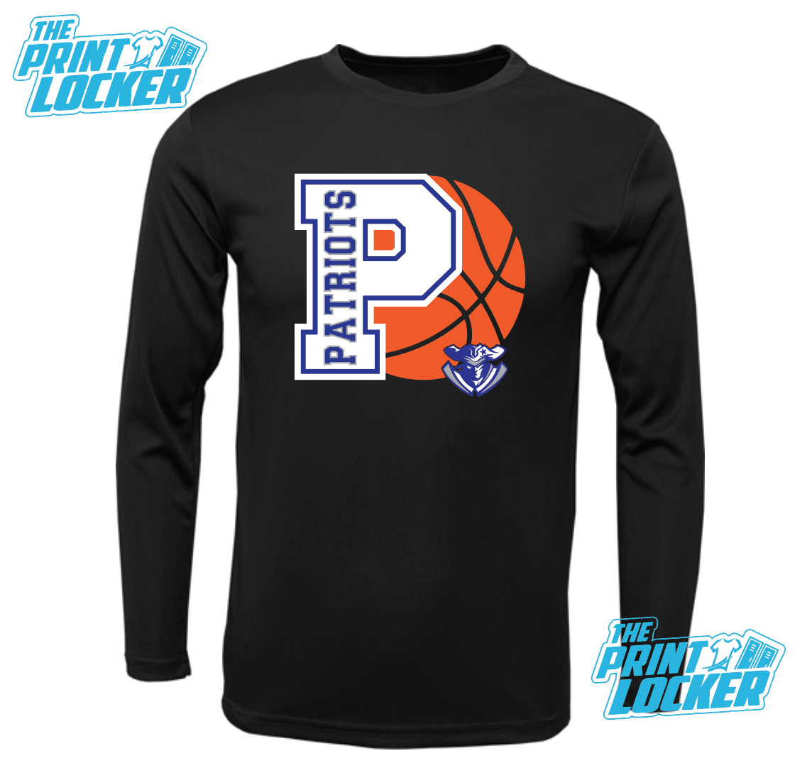2025 Mission Jr High Patriots Basketball Drifit Long Sleeve