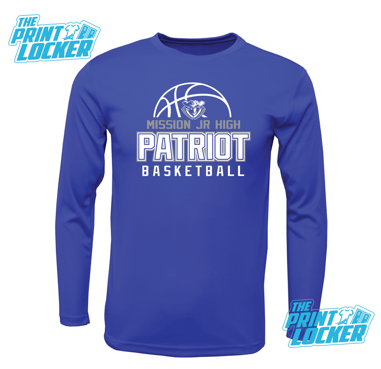 2026 Mission Jr High Basketball Drifit Long Sleeve