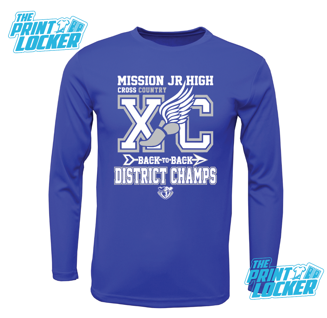 2026 Mission Jr High XC District Champs Drifit Long Sleeve