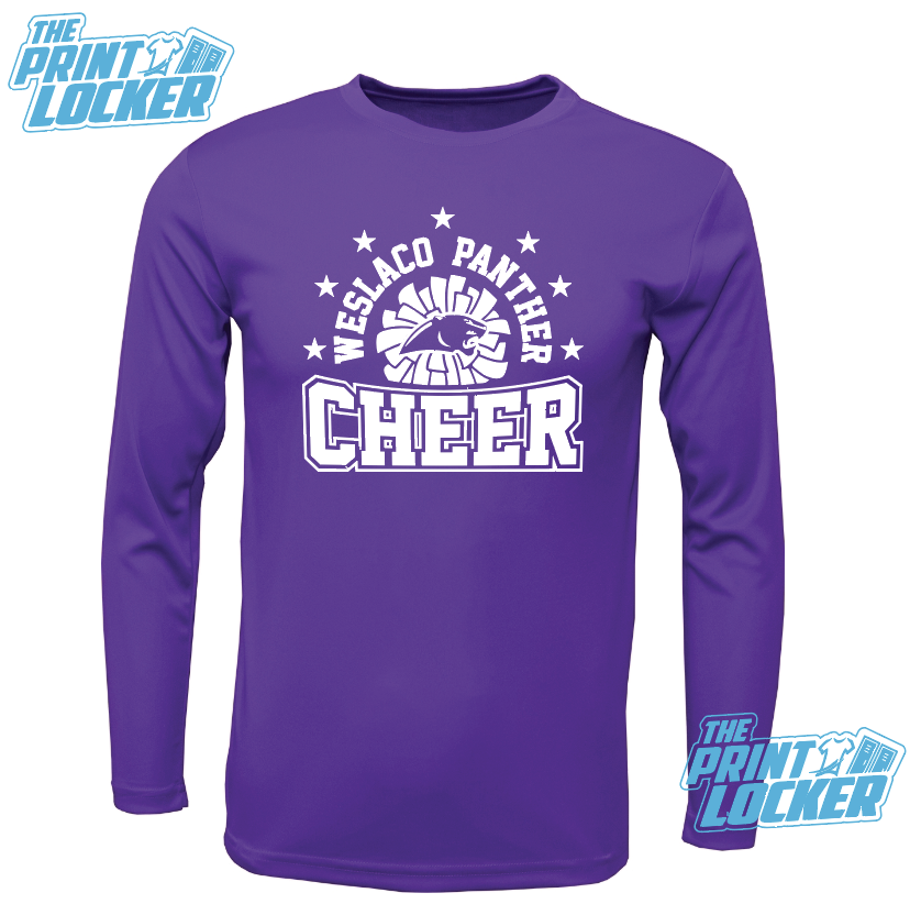 Cheer Pom Longsleeve Fan Shirt