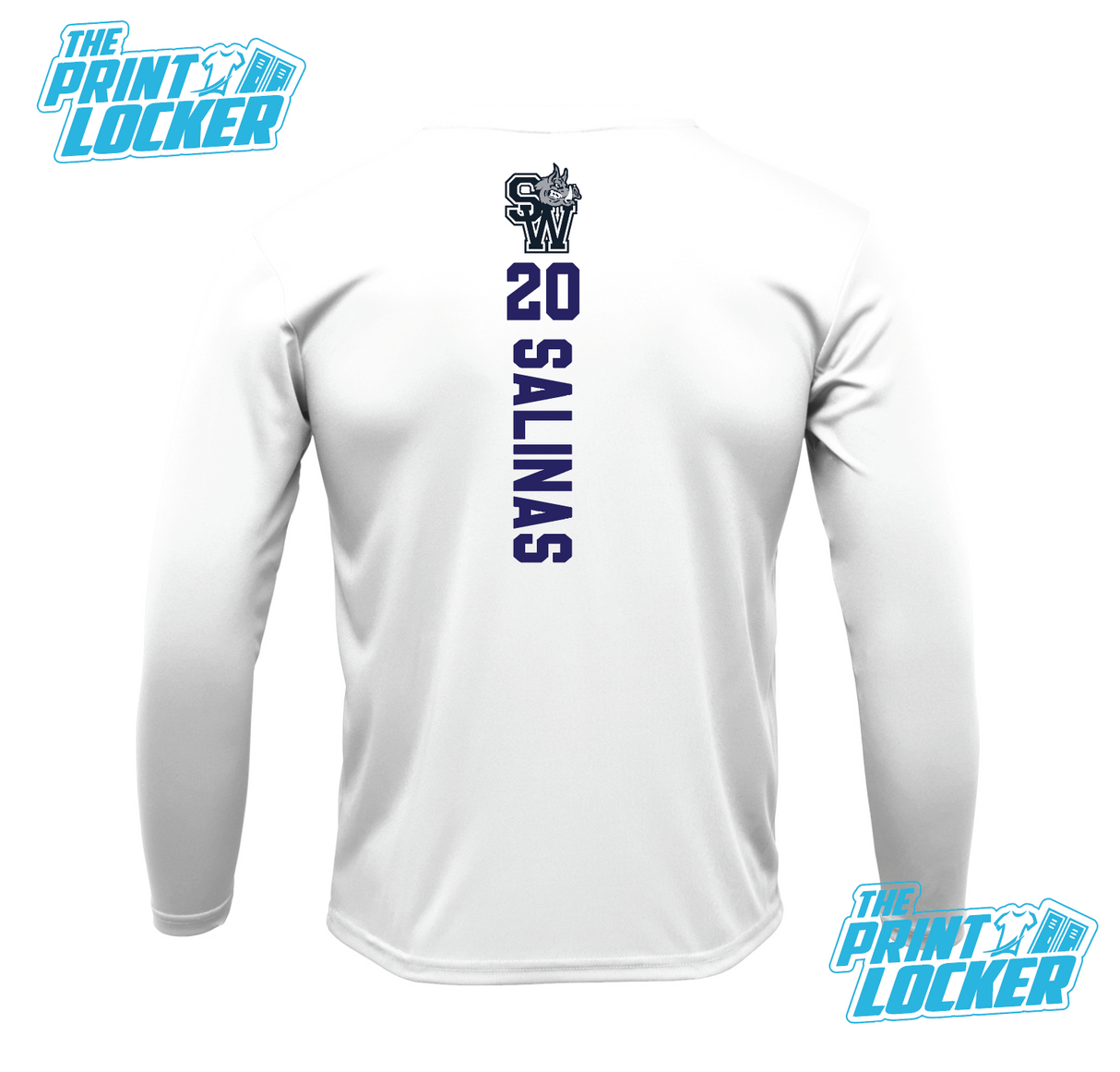 2024 PSJA SW Lady Javelina Basketball White Drifit Long sleeve