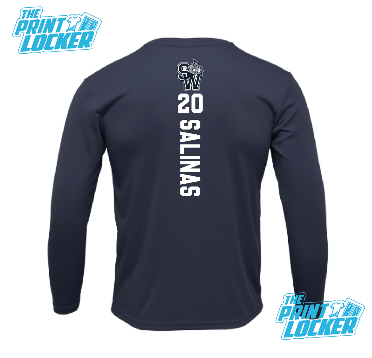 2024 PSJA SW Lady Javelina Basketball Navy Drifit Long sleeve