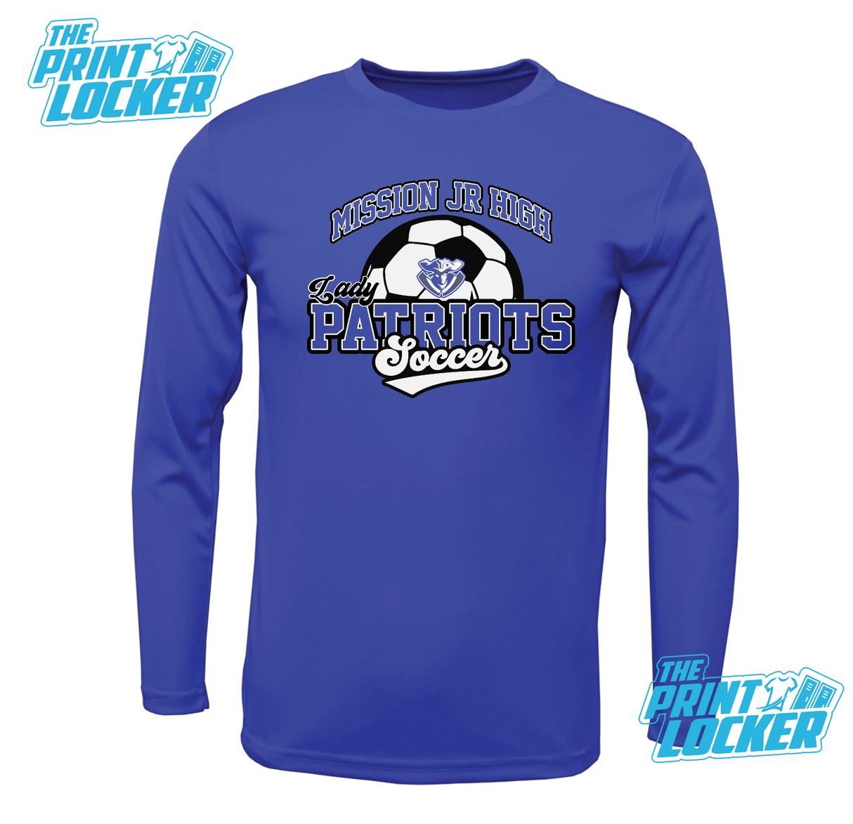 Mission Jr High Patriots Lady Soccer Drifit Long Sleeve