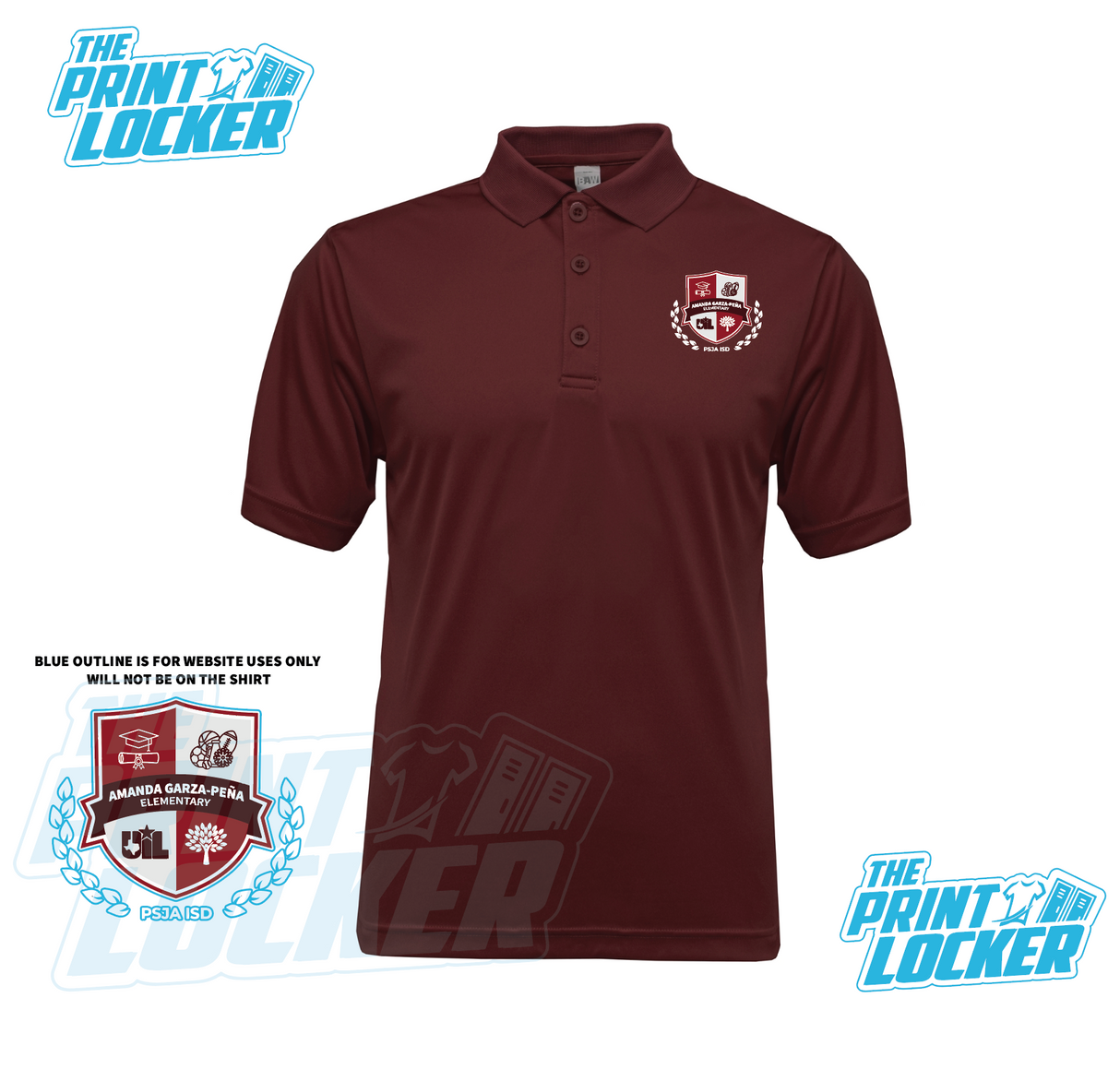 Amanda Garza-Pena Elementary Drifit Polo