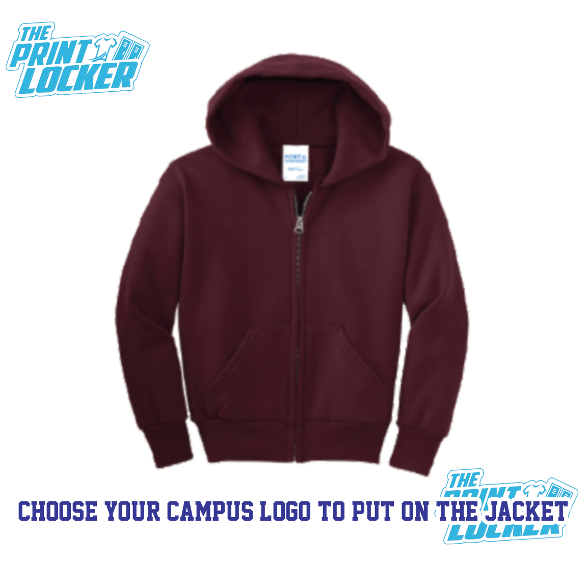 Zip-up Jacket (Add Campus Logo)