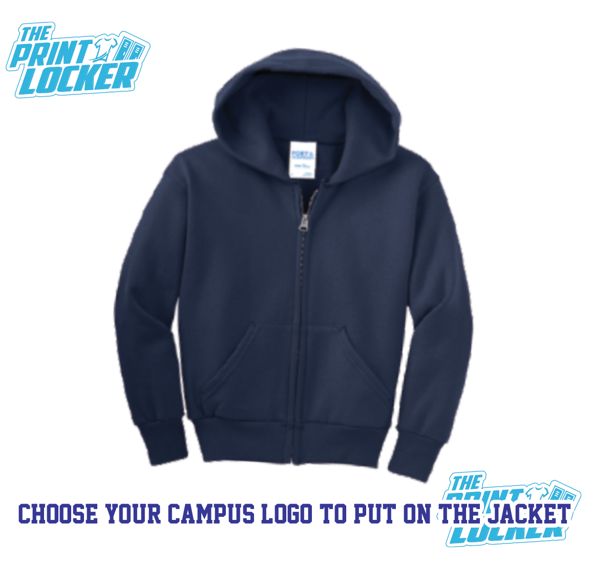 Zip-up Jacket (Add Campus Logo)