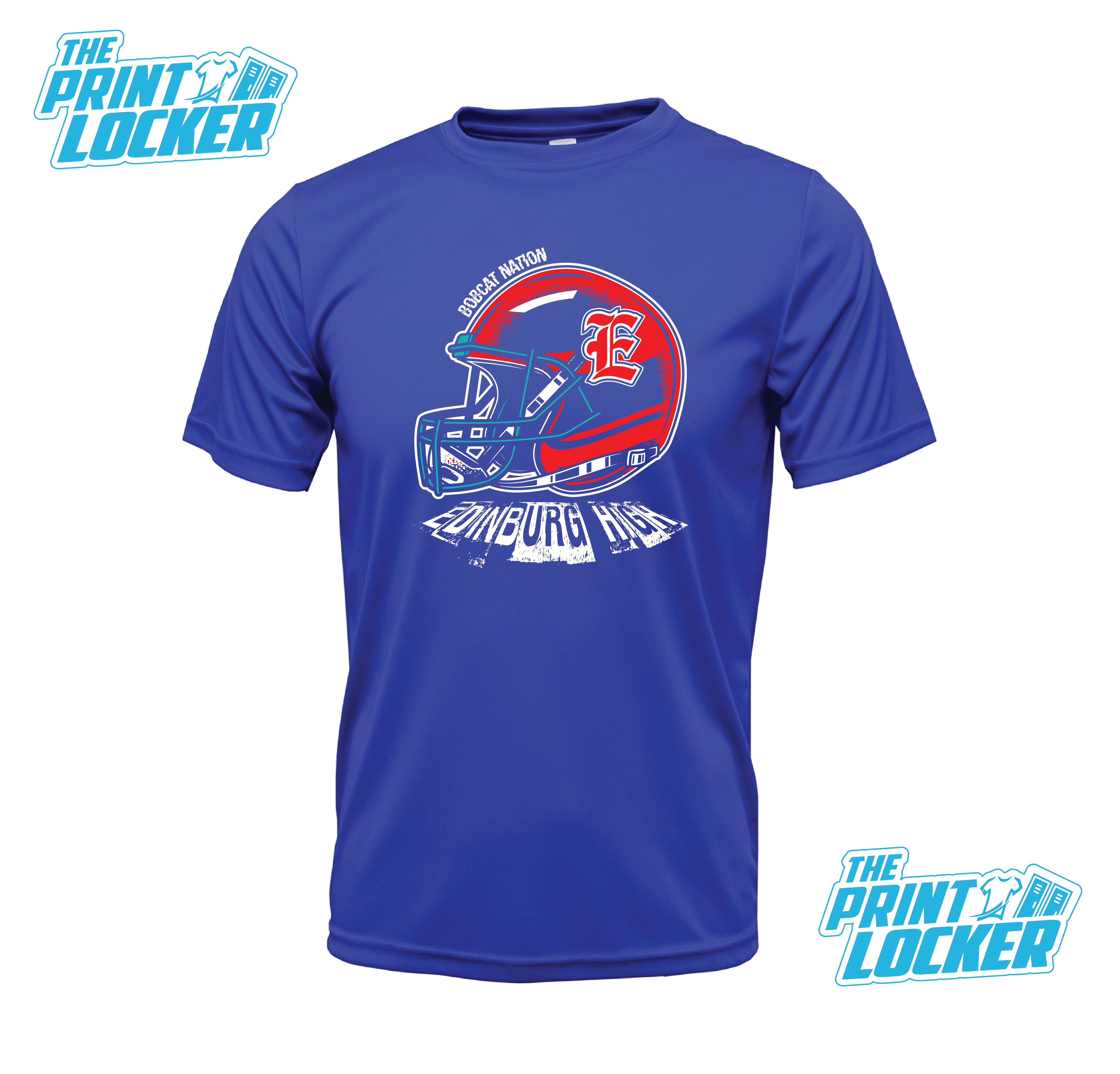 Bobcat Football Helmet Drifit Short Sleeve – The Print locker