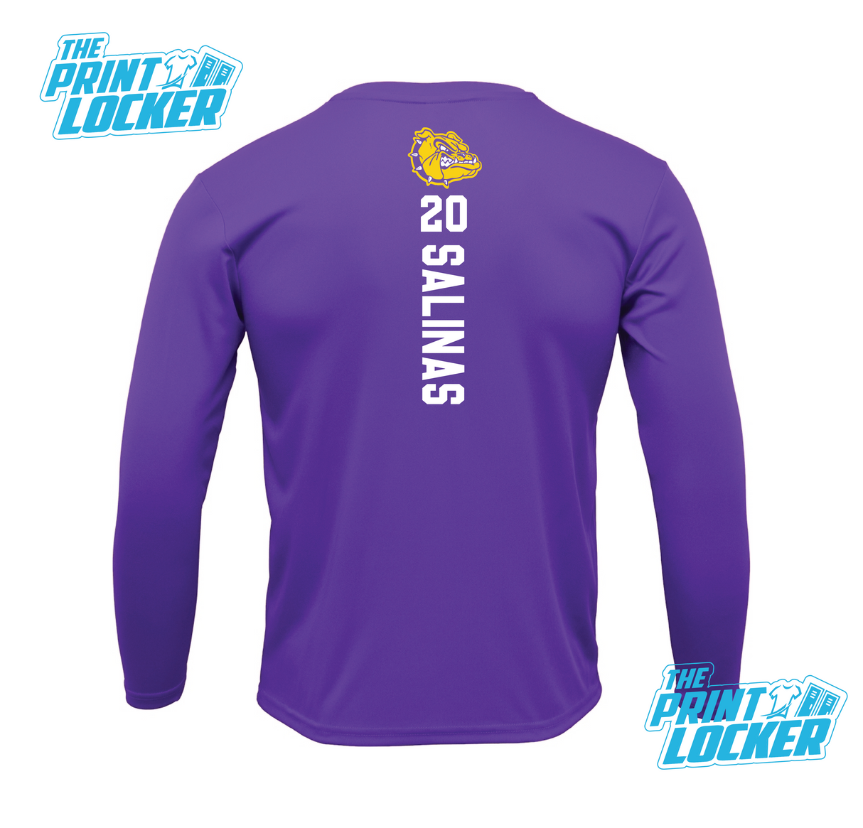 Bulldogs Football Design Drifit Long Sleeve