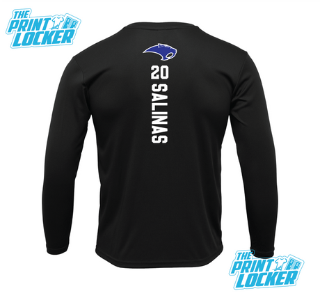 Sabercats Football Helmet Drifit Long Sleeve