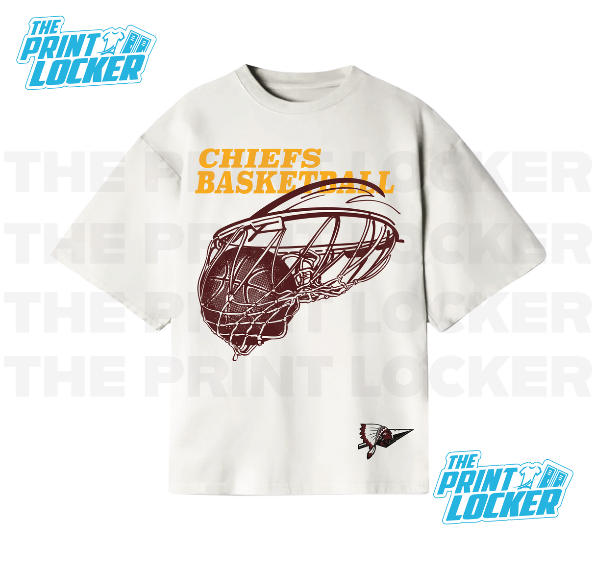 Oversized Basketball Chiefs Graphic Tee