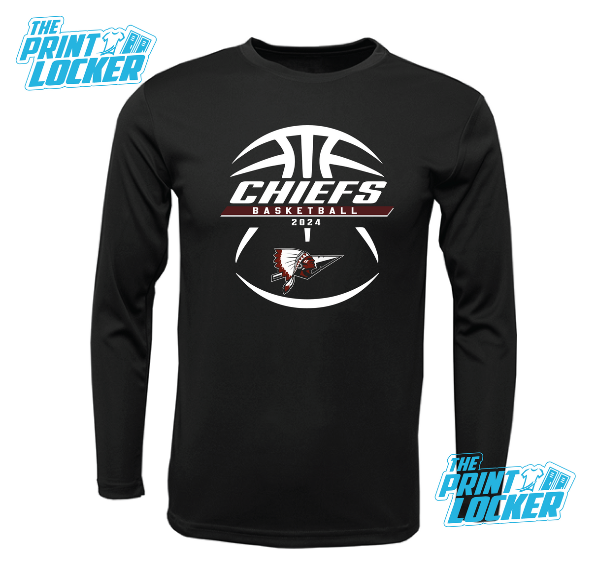 Chiefs Basketball Design Drifit Long Sleeve