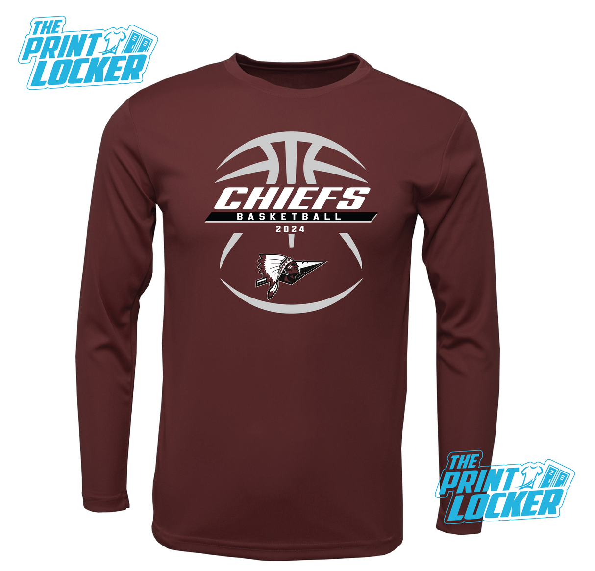 Chiefs Basketball Design Drifit Long Sleeve