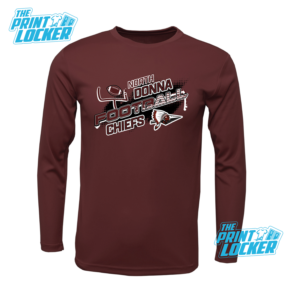 Chiefs Football Design Drifit Long Sleeve