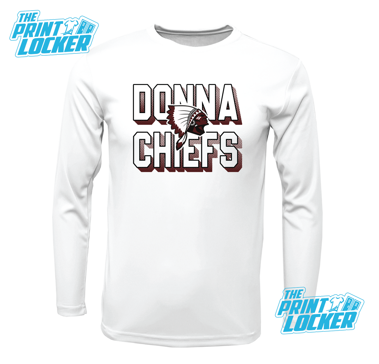 Chiefs Halftone Design Drifit Long Sleeve