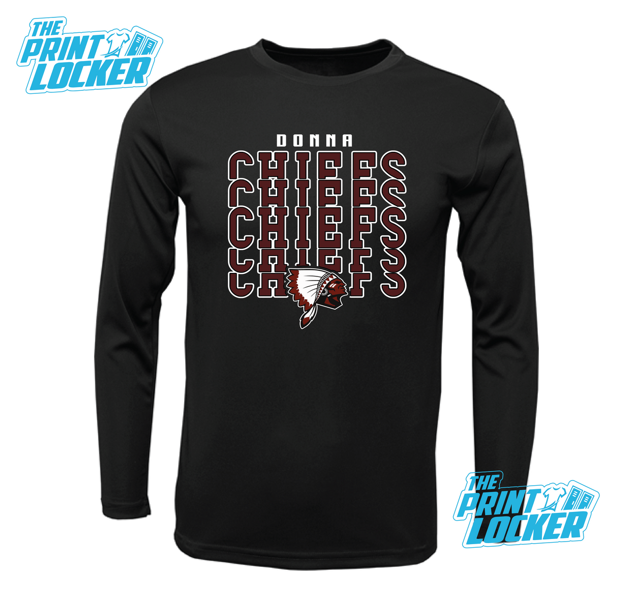 Chiefs Stack Design Drifit Long Sleeve