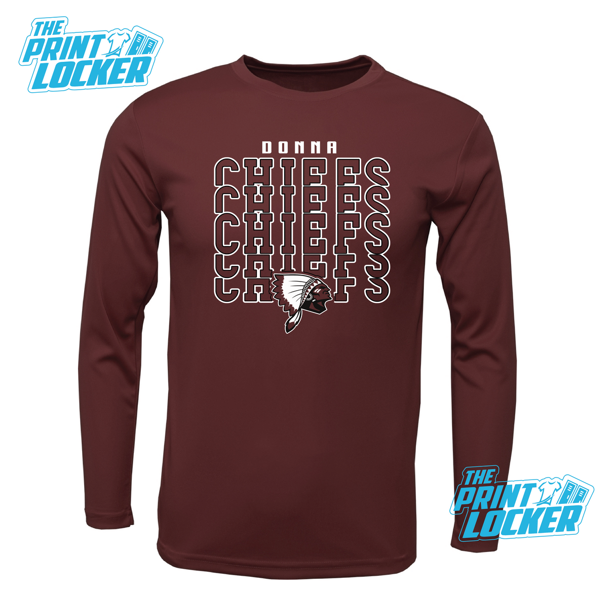 Chiefs Stack Design Drifit Long Sleeve