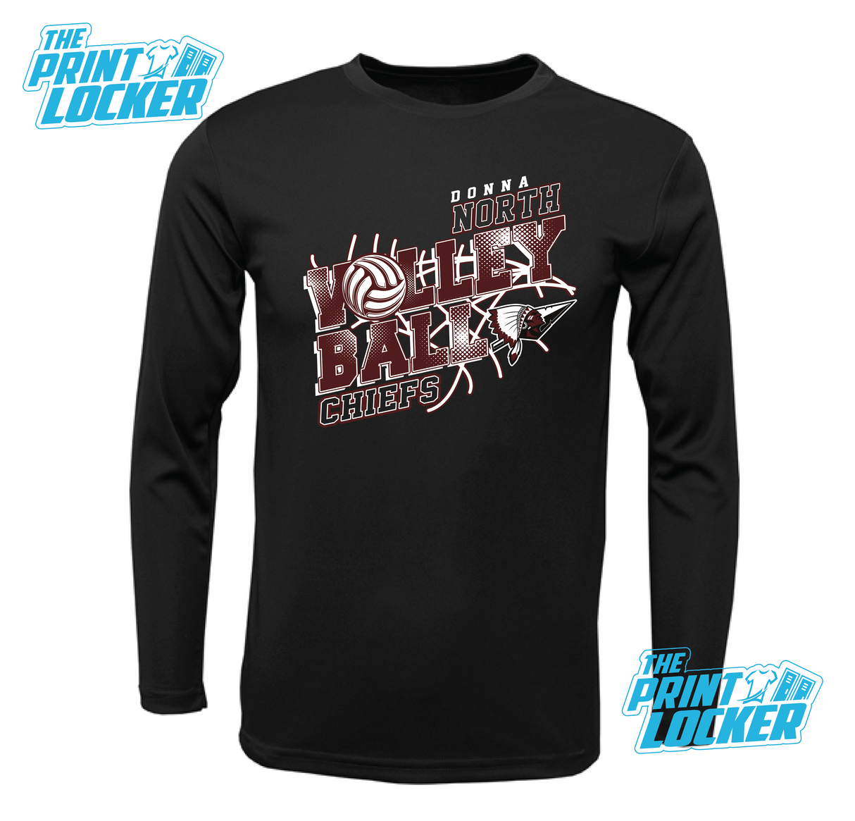 Chiefs Volleyball Design Drifit Long Sleeve