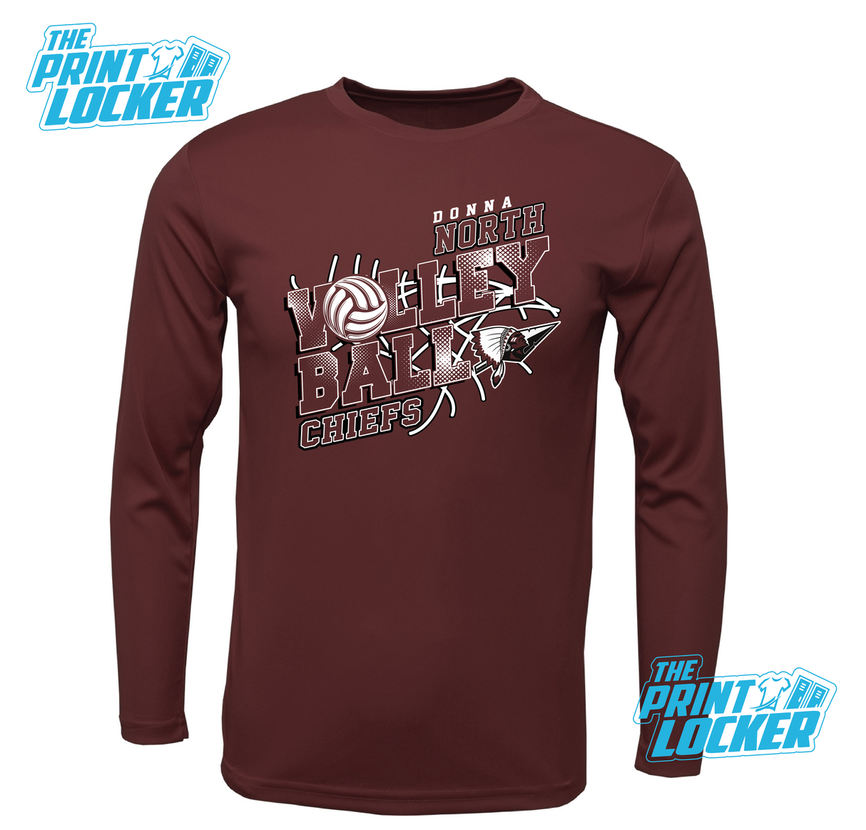 Chiefs Volleyball Design Drifit Long Sleeve