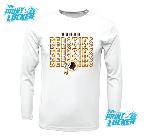 Redskins Stack Design Drifit Long Sleeve