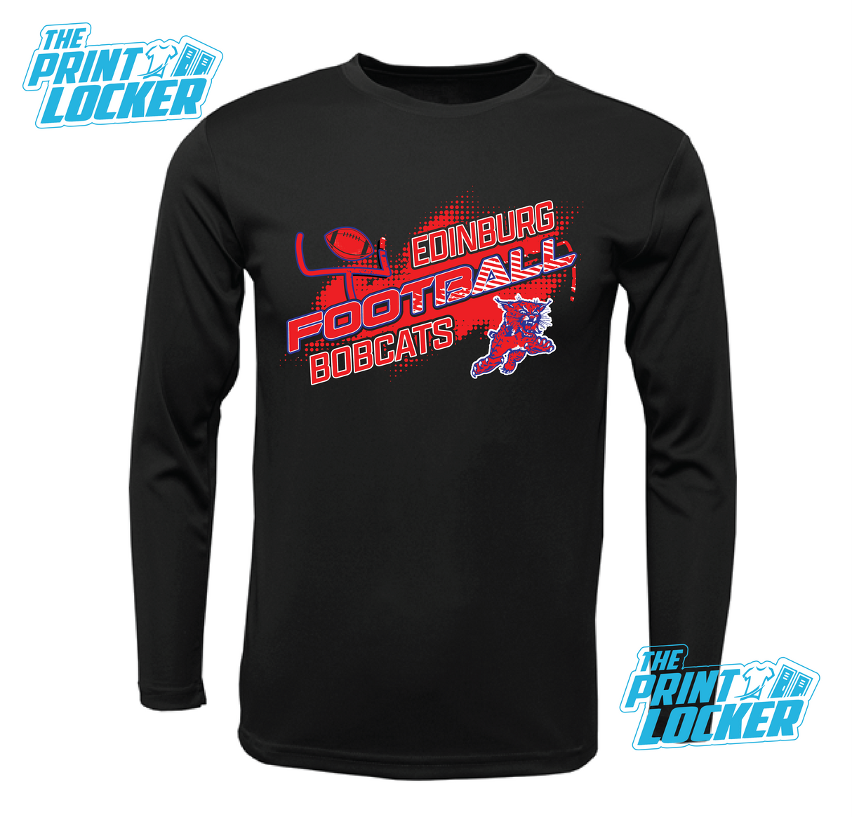 Bobcats Football Design Drifit Long Sleeve