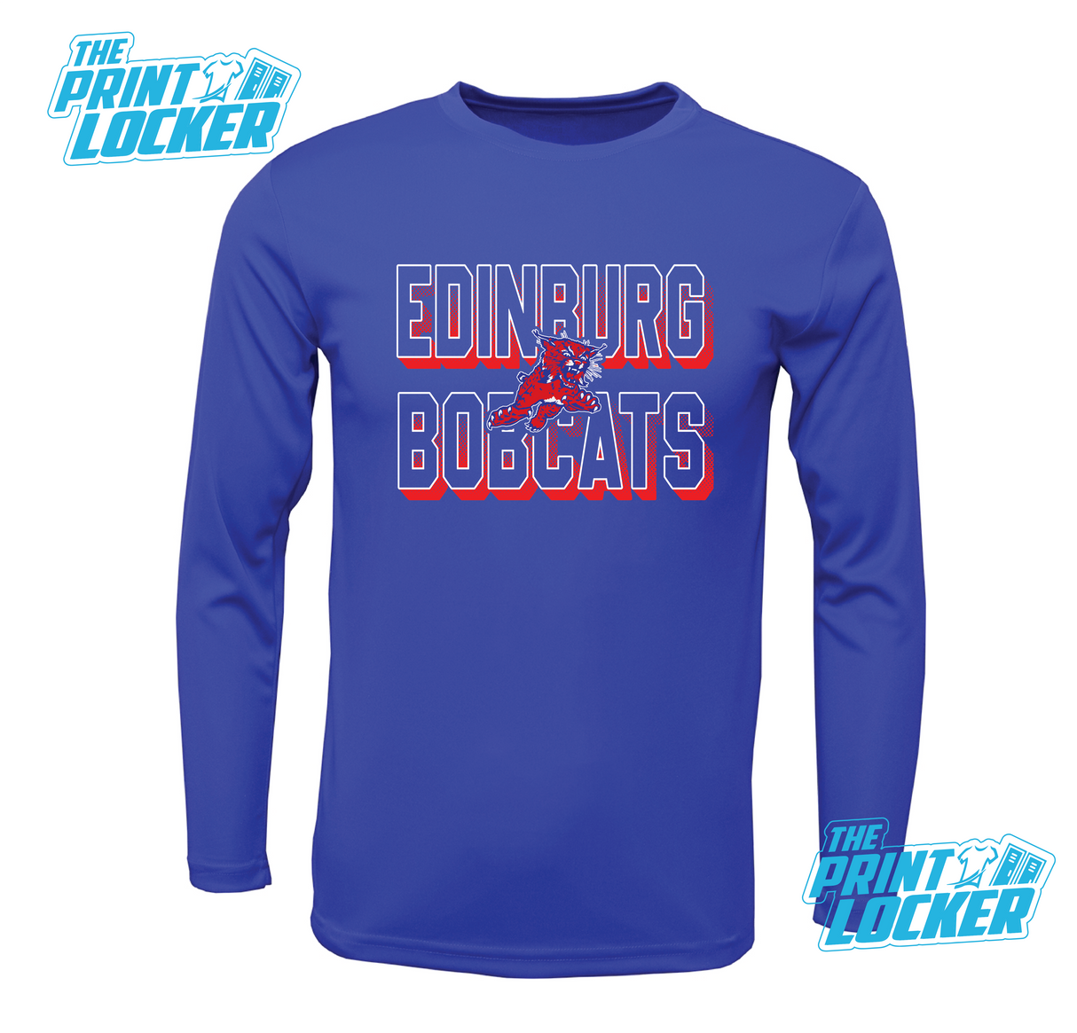 Bobcats Halftone Design Drifit Long Sleeve