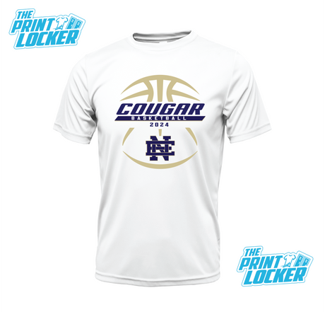 Cougars Basketball Design Drifit Short Sleeve