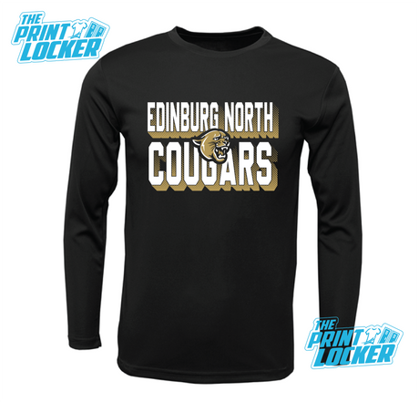 Cougars Halftone Design Drifit Long Sleeve