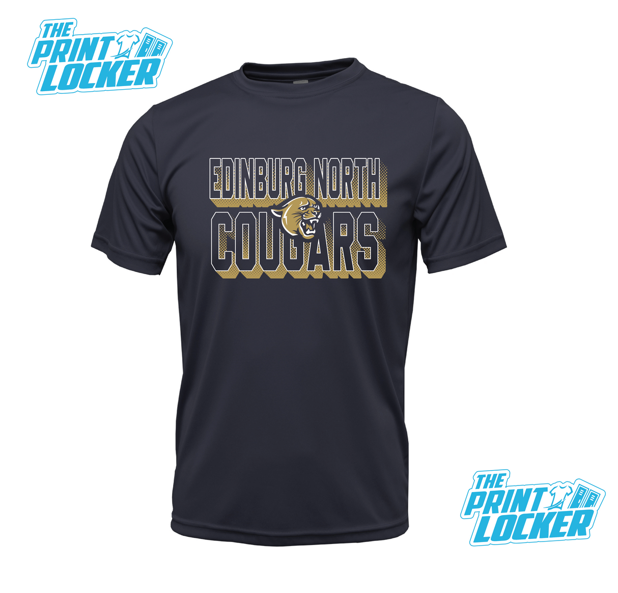 Cougars Halftone Design Drifit Short Sleeve