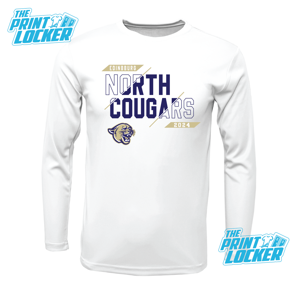 Cougars Slash Design Drifit Long Sleeve