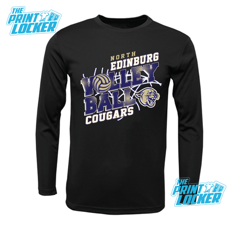 Cougars Volleyball Design Drifit Long Sleeve