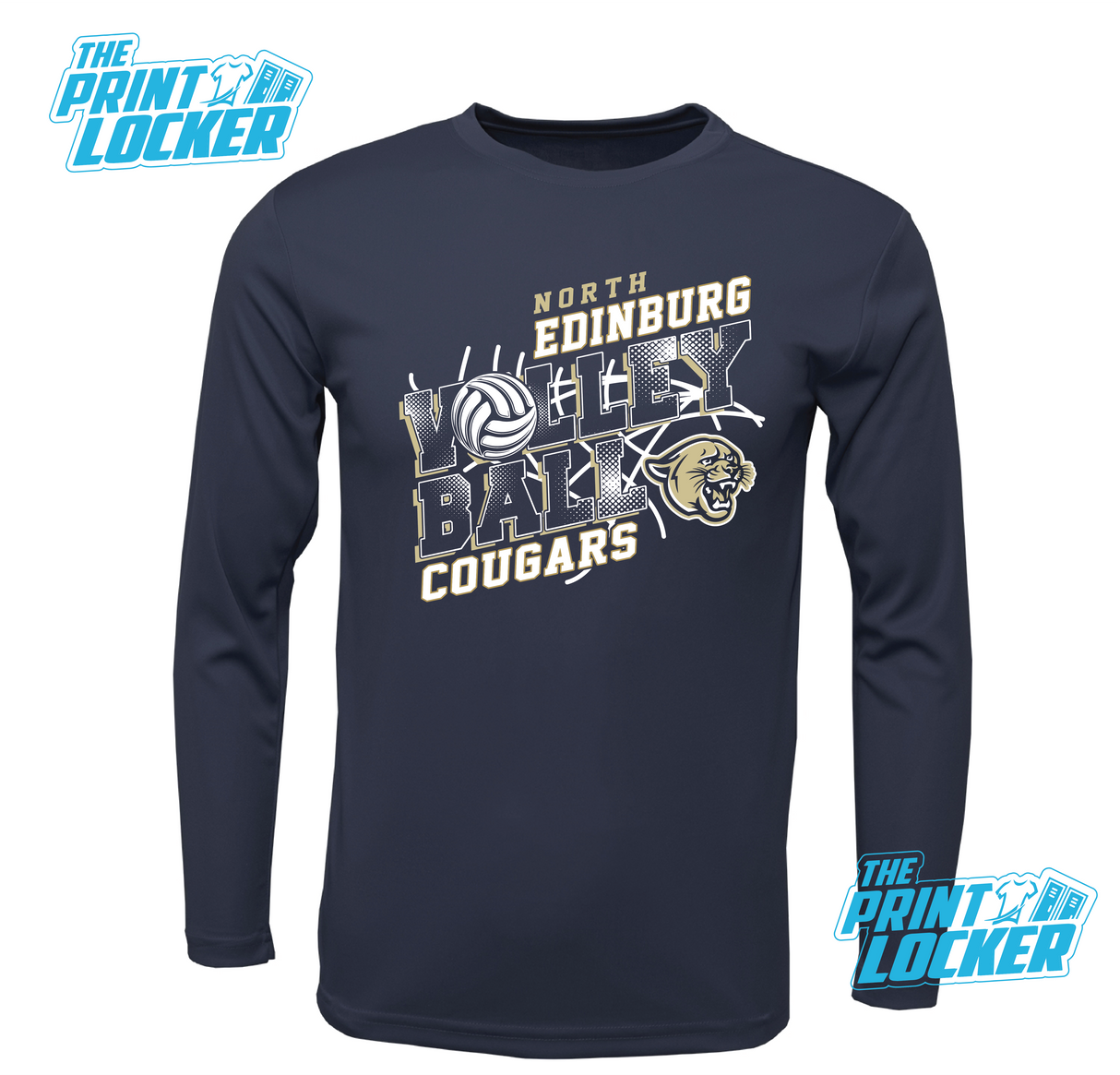 Cougars Volleyball Design Drifit Long Sleeve